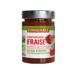 confiture fraise ethiquable bio equitable france monts du lyonnais