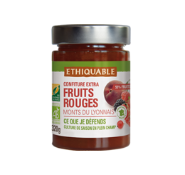 confiture fruits rouge ethiquable bio equitable france monts du lyonnais