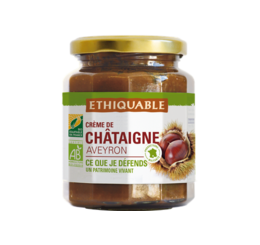 crème de châtaigne Aveyron ethiquable équitable bio france 