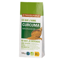 sachet curcuma en poudre bio équitable