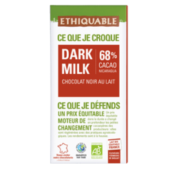Dark Milk 68% Chocolat noir au lait bio équitable