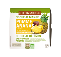 dessert de fruits ananas pomme ethiquable