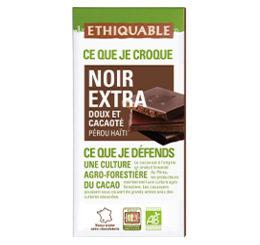 chocolat noir extra equitable bio ethiquable france