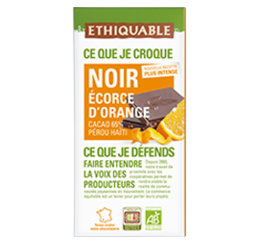 chocolat noir orange equitable bio ethiquable france