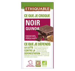 chocolat noir quinoa équitable bio ethiquable