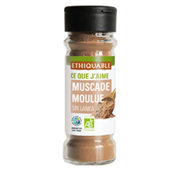 noix de musacde moulue bio équitable ethiquable