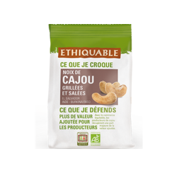 ethiquable noix de cajou grillées salées equitable bio