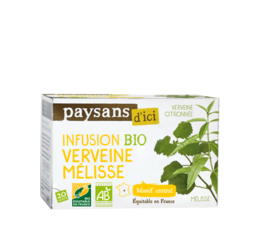 Paysans d'ci infusion verveine mélisse bio équitable en France