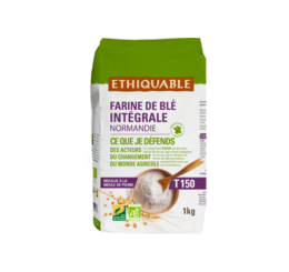Farine blé intégrale T150 France équitable et bio