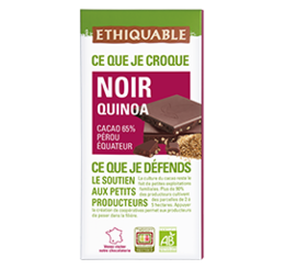 chocolat noir quinoa equitable bio ethiquable france