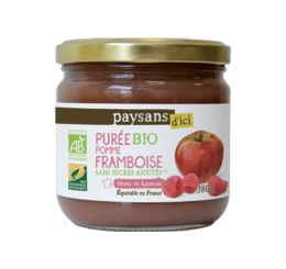 france puree pomme framboise bio equitable paysans d ici