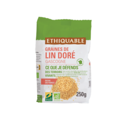 Graines de lin doré de France équitable et bio