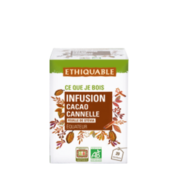 Infusion cacao cannelle bio equitable ethiquable