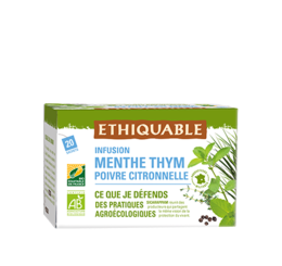 Infusion Menthe et Thym - équitable en France et bio Ethiquable
