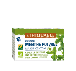 Infusion Menthe poivrée de France équitable et bio