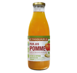 Pur jus pomme France équitable bio