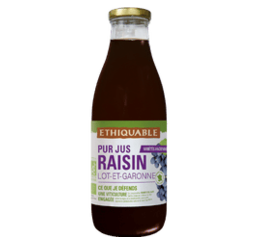 Pur jus raisin France équitable bio