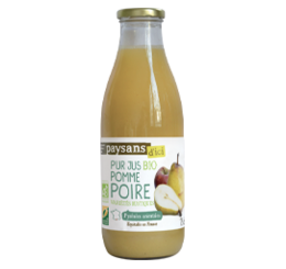 paysans d ici pur jus pomme poire bio equitable