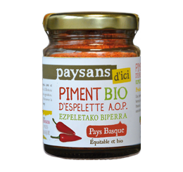 Piment d'espelette AOP commerce équitable bio - Paysans d'ici