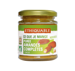 purée amande complete grillé bio equitable