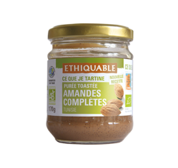 purée amande complète grillée ethiquable équitable bio