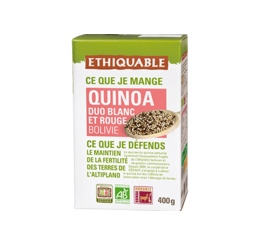 duo quinoa rouge blanc équitable & bio ethiquable