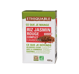 Riz Jasmin rouge Cambodge équitable & bio ethiquable