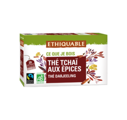 thé darjeeling tchaï aux épices ethiquable bio équitable