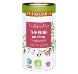 Thé noir du Népal en boite vrac équitable et bio