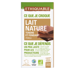 Chocolat au lait nature