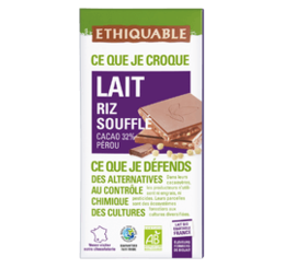 Chocolat au lait riz souffle