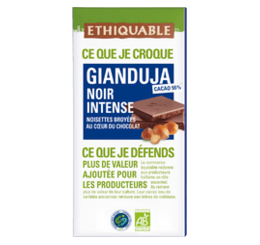 Chocolat noir Gianduja intense