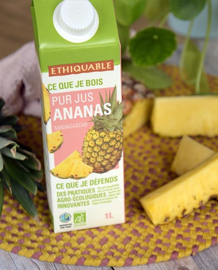 tetra pack pur jus ananas ethiquable bio equitable
