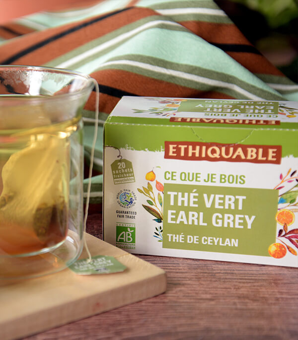 THÉ VERT earl grey équitable bio ethiquable