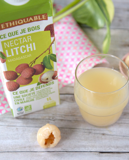 verre nectar litchi ethiquable bio equitable