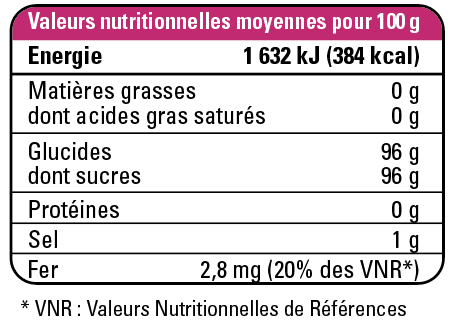 valeur nutritionnelle